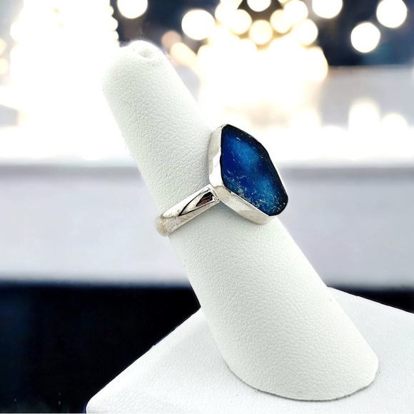 Holy Land Ancient Roman Glass Solid Sterling Silver Pendant Ring - Picture 3 of 6